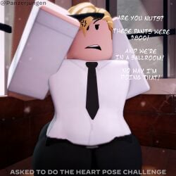 1boy 2020s 2026 3d 4k anger_symbol anger_vein ass ass_from_the_front ballroom blonde_hair butt comb curtains curtains_open curvy day dialogue dress_pants dress_shirt dust_particles english_text erich_kraus fancy fancy_clothing femboy fully_clothed girly hair_comb hi_res inside male male_only original_character pants panzerjungen pissed_off render rich roblox robloxian slacks solo text thick_ass thick_thighs tie tight_clothing twink twitter_username voluptuous window window_light windows