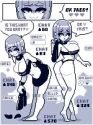 1girls angry animated annoyed ass barefoot big_breasts bouncing_breasts breasts comic comic_page female female_only full_body lisa_(pixelsira) original pixel_animation pixel_art pixelsira recording shaking_camera short_hair solo solo_female streaming stripping tagme undressing video