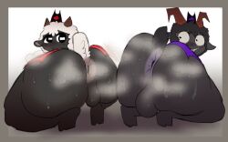 2boys ass ass_focus backsack balls big_ass big_ass_(male) crossdressing crossdressing_(mtf) crossdressing_male cult_of_the_lamb femboy gay gay_anal goat_(cult_of_the_lamb) homosexual homosexual_male lamb_(cult_of_the_lamb) male male_focus male_only male_penetrated musk musk_clouds musky_ass onionpie231 tagme