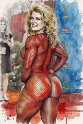 1girls ai ai_generated ai_slop ass back blond_hair blonde bodystocking bracelet breast celebrity earring enercell female female_only fishnet_bodystocking g-string grey_eyes happy large_ass large_thighs light-skinned_female long_hair looking_back_at_viewer mary_hart_(tv_personality) milf muscular muscular_female outdoors pierced_ear piercing posing real_person shiny_body shiny_skin sideboob smile standing teeth_showing thighs voluptuous voluptuous_female wavy_hair white_female