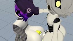 1boy 1futa 3d ass_ripple assjob big_ass big_penis cakeboi96 duo espeeyy femboy femboy_on_futa futanari glitch_productions hand_on_head kissing male_on_futa murder_drones music n_(murder_drones) sound tagme thrusting uzi_(murder_drones) video vrchat vrchat_avatar vrchat_media vrchat_model