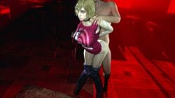 1boy 1female 1girls 1male 3d 3d_animation animated big_ass big_breasts blonde_female blonde_hair hands_behind_back heather_mason light-skinned_female light-skinned_male light_skin sarma sex sex_from_behind shorter_than_10_seconds silent_hill silent_hill_3 sound standing standing_sex tagme video