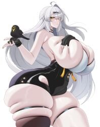 1girls ass big_ass big_breasts bird breasts bubble_butt busty clothinh fat_ass female female_focus huge_breasts large_ass large_breasts long_hair luunamito no_bra painted_nails png qingming_bird_(zenless_zone_zero) solo thick_ass thick_thighs thunder_thighs white_hair wide_hips yixuan_(zenless_zone_zero) zenless_zone_zero