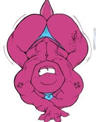 1boy 2026 ass ass_bigger_than_head ass_focus bara bara_ass bara_body big_ass freeposers furry furry_male gameoverse glitch_productions gobbles_(gameoverse) looking_back on_floor shaking_ass shaking_butt solo solo_male tail