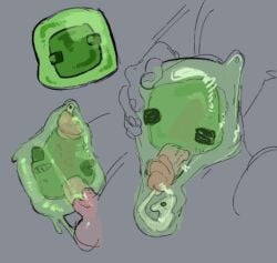 afterdarkcynic male_only minecraft minecraft_mob slime slime_(blob) slime_(minecraft) slime_monster slime_penetrated