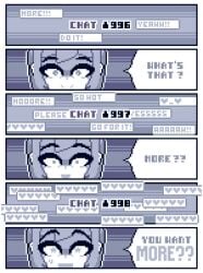 1girls animated comic comic_page female female_only horny horny_female lisa_(pixelsira) open_mouth open_smile original pixel_animation pixel_art pixelsira recording short_hair smile solo solo_female starry_eyes streaming tagme video