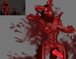 absurd_res apex_legends blood blood_drip bodily_fluids covered_in_blood deader dripping electronic_arts garry's_mod genitals gore gun hi_res humanoid knot knotted_penis machine male penis ranged_weapon respawn_entertainment revenant_(apex_legends) robot robot_anthro screenshot_redraw solo weapon
