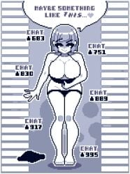 1girls angry animated annoyed barefoot big_breasts bouncing_breasts bra breasts comic comic_page female female_only full_body lisa_(pixelsira) original panties pixel_animation pixel_art pixelsira recording shaking_camera short_hair solo solo_female streaming stripping tagme undressing video