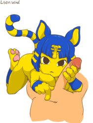 animal_crossing ankha domestic_cat domination duo egyptian_cat felid feline felis female female_domination genitals hi_res human_on_anthro listen_wind male male/female male_human/female_anthro male_on_anthro male_pov mammal nintendo pawpads penis pov simple_background unseen_male_face video_games white_background