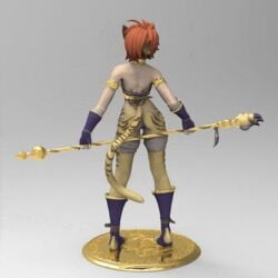 animated bambookat breath_of_fire capcom clothing female humanoid katt_(breath_of_fire) solo video_games