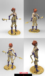 absurd_res bambookat breath_of_fire capcom clothing female hi_res humanoid katt_(breath_of_fire) solo video_games