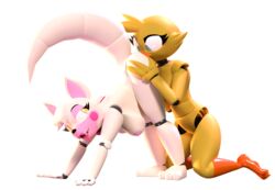 3d_(artwork) alpha_channel anal analingus anilingus animatronic anthro ass_licking avian bird blush canid canine chica_(fnaf) chicken cunnilingus digital_media_(artwork) duo female female/female five_nights_at_freddy's five_nights_at_freddy's_2 fox fur furry furry_only galliform gallus_(genus) hi_res lesbian lesbian_sex lesbians licking_ass machine mammal mangle_(fnaf) nipples nude open_mouth oral phasianid rimming robot sex smile thebunwiththescarf tongue tongue_out video_games yuri