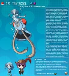 creature_index english_text hi_res humanized kinkymation nintendo page_72 page_number pokémon_(species) pokemon pokemon-girl_encyclopedia pokemorph pokemusu profile tentacool text text_box