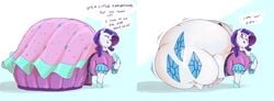 1girls ball_gown big_belly blush cutie_mark dress fat fat_thighs friendship_is_magic hyper_ass my_little_pony obese obese_female rarity_(mlp) sirmasterdufel ssbbw x-ray