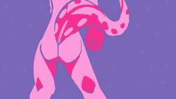 animated anthro ass crouching female invalid_tag jackal_(staggermidnight) lizard long_tongue pose reptile scalie solo staggermidnight tongue