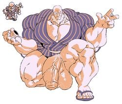 flaccid gambler gambler_(pokemon) human hyper hyper_balls hyper_genitalia hyper_muscles hyper_penis hyper_testicles male male_focus male_only muscle muscles muscular muscular_arms muscular_back muscular_legs muscular_male muscular_thighs npc_trainer pokemon pokemon_rgby remert solo solo_male veins veiny_muscles veiny_penis