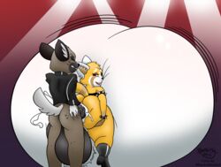 absurd_res aggressive_retsuko ailurid anal anthro anus ass balls big_balls big_butt big_penis bodily_fluids butt_grab clenched_teeth closed_eyes clothing concert cum cum_in_ass cum_inside cumflation duo excessive_cum female genital_fluids genitals haida hand_on_butt hi_res holding_butt huge_balls huge_butt huge_cock huge_thighs hyaenid hyper hyper_balls hyper_butt hyper_cum hyper_genitalia hyper_penis inflation leather leather_clothing looking_back looking_pleasured male male/female mammal penis psychoticwalrus punk ratchetsly red_panda retsuko sanrio simple_background smooth_fur spikes spotted_hyena teeth thick_thighs tongue tongue_out vein veiny_penis