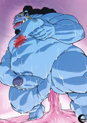 1boy anal_sex big_ass big_penis boner breasts curly_hair erection fish-men_(one_piece) fishman grabbing grabbing_breasts jinbe male_only manboobs moobs nude obese obese_male one_piece orgasm othukimi overweight overweight_male penetration solo solo_male sweating thick_penis thick_thighs