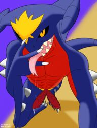 dragon dustin_c game_freak garchomp gay leaking_precum male male_only nintendo penis penis_out pokemon pokemon_(species) pov precum pseudo_legendary reptile reptile_penis saliva slit solo solo_male tongue tongue_out video_game