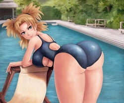 1girls aged_up alternate_breast_size arched_back arm_support ass ass_focus bangs bare_legs bare_shoulders bent_over big_ass big_breasts big_butt blonde_hair blue_swimsuit boruto:_naruto_next_generations breasts bubble_ass bubble_butt busty butt chair cleavage cleavage_cutout clothed clothing cropped_legs curvaceous curvy curvy_figure dat_ass detailed_background ear_piercing earrings erect_nipples erect_nipples_under_clothes female female_only from_behind green_eyes hairband hoop_earrings hourglass_figure huge_ass human jewelry large_ass large_breasts leaning leaning_forward light-skinned_female light-skinned_male light_skin lips lipstick looking_back milf naruto naruto_(classic) naruto_(series) naruto_shippuden neileenre nipple_bulge one-piece_swimsuit outside pale-skinned_female pale_skin parted_bangs perky_breasts petite pigtails pink_lips pink_lipstick pinup pool poolside presenting_ass presenting_hindquarters revealing_clothes round_ass shiny shiny_hair shiny_skin skindentation smile smiling solo standing swimming_pool swimsuit teenager temari thenightgamer thick_thighs thighs tied_hair tight_clothing twintails underboob underboob_cutout undercut voluptuous water wet wet_body wide_hips yellow_hair