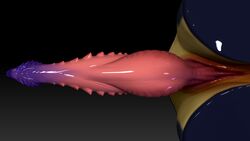 3d_(artwork) absurd_res animal_genitalia anthro digital_media_(artwork) dragon genital_slit genitals hi_res male minmiki model penis slit solo thorns