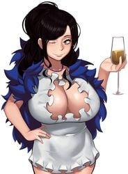 1girls breasts cleavage female female_only huge_breasts kevbot nico_robin no_eyewear one_piece post-timeskip solo