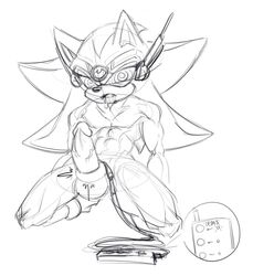 abs accessory anthro balls bodily_fluids brainwashing cock_ring drooling genitals hi_res hypnosis jewelry male male_only mind_control noctobi penis penis_accessory penis_jewelry saliva shadow_the_hedgehog solo sonic_(series) sonic_the_hedgehog_(series)