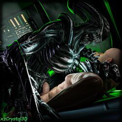 female xenomorph from alien (franchise) by xzcrystal3d
