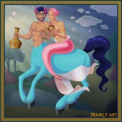 1:1 2boys abs alcohol amphora animal_genitalia balls beverage blue centaur cloud disney duo equid equid_taur equine equine_taur fantasia flower flower_crown frankly-art gay genitals grabbing_pecs hooves humanoid humanoid_taur invalid_tag jewelry liquor male male/male male_only mammal mammal_taur marine merfolk merman navel nipple_fetish nipple_play nipples painted_background pec_grab pecs pink plant rose_(disambiguation) sheath star taur tree wine yaoi