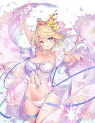 1girls blonde_hair blue_eyes breasts europa_(granblue_fantasy) granblue_fantasy hong_(white_spider) skimpy_clothes tagme