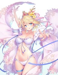 1girls alternate_version blonde_hair blue_eyes breasts europa_(granblue_fantasy) granblue_fantasy hong_(white_spider) skimpy_clothes tagme