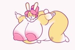 1girls 3:2 abunbot animated anthro ass belly_inflation big_ass big_breasts big_butt breast_expansion breasts butt chubby clothing expansion female full_body_inflation furry hips huge_ass huge_breasts huge_butt hyper inflation keffotin lagomorph large_ass large_breasts large_butt leporid mammal milkshake nipples nude rabbit short_playtime smile soleil_(keffotin) solo sudden_weight_gain thick thick_ass thick_thighs thighs weight_gain wide_hips