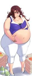 big_belly blush blush embarrassed fat fat_ass gundam gundam_00 huge_ass huge_belly huge_breasts large_belly obese obese_female overweight overweight_female pewbutt plump ripped_clothing round_belly sumeragi_lee_noriega thick thick_thighs tight_clothes tight_clothing tight_fit wide_hips