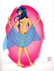 2d alien alien_girl alien_look_like_human blackfire capadochio dc dcau komand'r straight_hair teen_titans