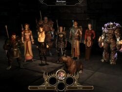 3d alistair_theirin breasts dragon_age dragon_age_origins grey_warden leliana mod morrigan_(dragon_age) multiple_boys multiple_girls nude_female oghren screenshot shale_(dragon_age) sten topless_female wynne_(dragon_age)