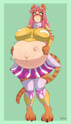 1girls anthro big_breasts breasts female female_only furry huge_belly large_breasts marrazan pregnant ready_to_pop solo