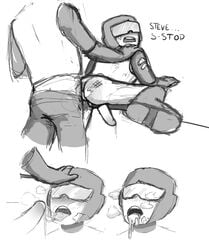 2boys anal anal_sex blowjob blush captain_(tankmen) conarti16049039 cum cum_in_mouth dubious_consent gay newgrounds panting steve_(tankmen) tankmen