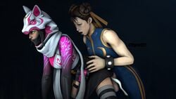 1futa 1girls 3d big_ass chun-li chun-li_(fortnite) cum fortnite futanari street_fighter tagme vi_(fortnite)