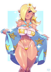 1girls alternate_version_available artist_name bare_shoulders big_thighs bikini_tan bimbo blonde blonde_hair blue_background blue_eyes blush body_freckles breast_press breasts cleavage cleavage_cutout cropped_legs dress dress_open earrings eyebrows eyepatch_bikini female female_focus female_only flower flower_in_hair flustered g-string hair_over_one_eye half-closed_eyes high_resolution highres huge_breasts huge_thighs kajinman large_breasts legs legs_together lips long_hair makeup mario_(series) mario_kart mario_kart_tour mole mole_on_breast mole_on_stomach nail_polish nintendo open_clothes panties parted_lips presenting princess_rosalina pubic_hair pubic_hair_peek shiny_skin simple_background solo star_earrings strapless strapless_bikini tanline tanlines tanned tanned_skin teeth thick_thighs thighs two-tone_background two_tone_background uncensored very_high_resolution white_background wide_hips yellow_bikini