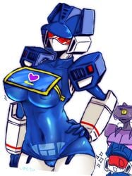 alien alien_girl big_breasts breasts busty machine nipples robot robot_girl rule_63 shockwave shockwave_(transformers) soundwave transformers transformers_g1 visor