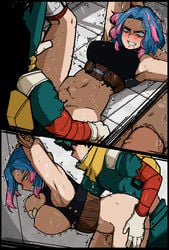 1boy 1girls age_difference angry armpits arms_up big_breasts blue_hair captured captured_villainess dark_deku defeated defeated_villainess doggy_style drooling embarrassed female female_human fit_female from_behind gloves grabbing_breasts groping_breasts hero_outfit_(mha) human human_male izuku_midoriya izuku_midoriya_(hero_outfit) kaina_tsutsumi lady_nagant large_breasts light-skinned_female male maledom mark_gavatino mature_female midoriya_izuku midoriya_izuku_(hero_outfit) missionary missionary_position my_hero_academia nipples older_female on_back partially_clothed penetration rape raped restrained sex sex_from_behind side_view sideboob spread_legs standing_sex straight sweat teenager thick_penis thick_thighs trembling tsutsumi_kaina vaginal_penetration vaginal_sex villainess younger_male