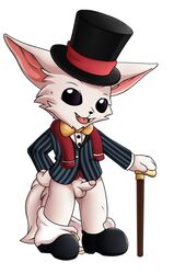 clothed gentleman_gnar gnar league_of_legends penis riot_games solo solo_male the_grind_series top_hat white_fur yordle