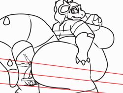 animated anthro ass bbw big_ass big_breasts big_butt breasts butt butt_crush chubby chubby_female crushing facesitting fat female frame_by_frame fur huge_ass huge_breasts huge_butt larger_female male monochrome overweight overweight_female rodent sciurid short_playtime size_difference sketch smaller_anthro smaller_male smothering squirrel squish terranariko thick_thighs wrestling