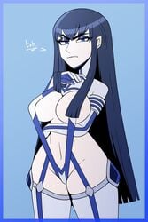 big_breasts bikini jomokin kill_la_kill kiryuuin_satsuki swimsuit text trigger