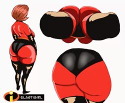 1girls animated animated_gif ass ass_focus back_view brown_hair butt_focus disney elastigirl gif helen_parr huge_ass huge_breasts large_ass pawg pixar short_hair smooth_skin solo_female superheroine tagme the_incredibles thick_thighs tight_clothing tight_suit venus_body voluptuous walking white_background zetomeso