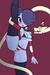 alternate_version_available breasts female jomokin leg_lift leviathan_(skullgirls) skullgirls squigly thick_thighs thighhighs thighs