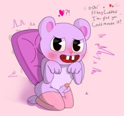 gay happy_tree_friends kneeling male penis socks solo toothy_(htf)