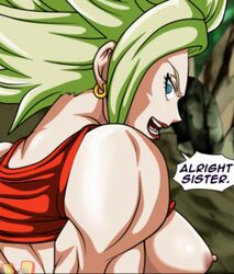 1boy breasts close-up dragon_ball dragon_ball_super female female_saiyan from_behind kale kale_(berserker) legendary_super_saiyan male male/female saiyan super_saiyan super_saiyan_2 tournament_of_power universe_6/universe_7 universe_6_girls universe_6_saiyan/universe_7_saiyan vercomicsporno