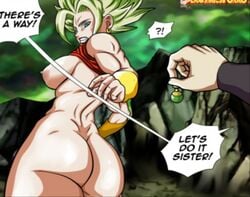 breasts close-up dragon_ball dragon_ball_super female female_saiyan from_behind kale kale_(berserker) legendary_super_saiyan saiyan super_saiyan super_saiyan_2 tournament_of_power universe_6/universe_7 universe_6_girls universe_6_saiyan/universe_7_saiyan vercomicsporno