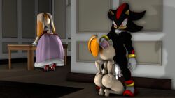 1boy 2girls 3d anthro anthro_on_anthro areolae big_breasts breasts cream_the_rabbit cum cum_on_breasts fellatio female hidden_sex holding_ears male male/female milf nipples nude nude_female oral sega shadow shadow_the_hedgehog sonic_(series) sonic_the_hedgehog_(series) tagme vandalv vanilla_the_rabbit